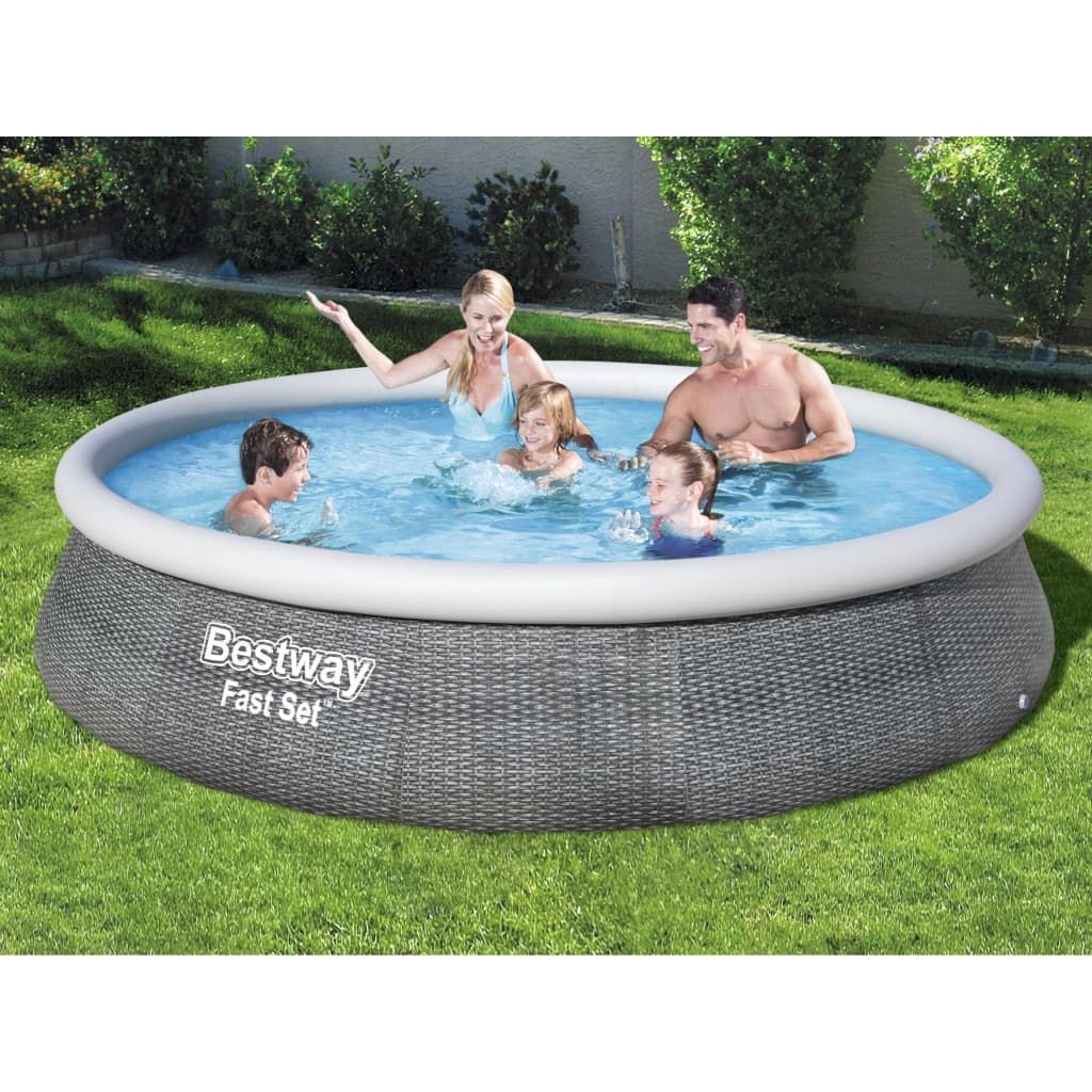 Bestway Nafukovací bazén Fast Set s čerpadlem 396 x 84 cm