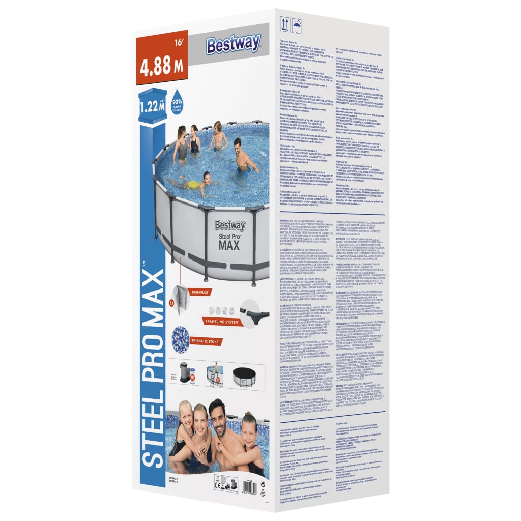 Bestway Bazén Steel Pro MAX s příslušenstvím 488 x 122 cm