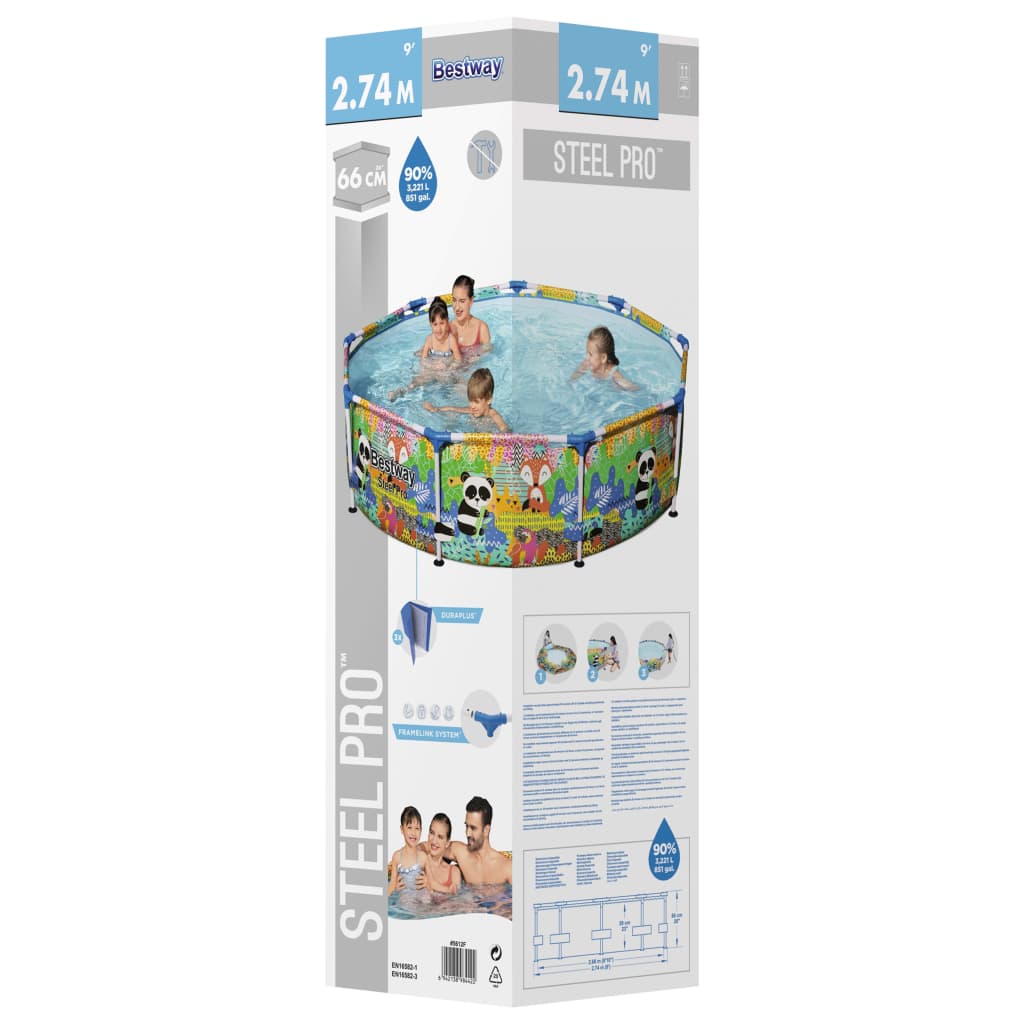 Bestway Bazén Steel Pro MAX s příslušenstvím 274 x 66 cm
