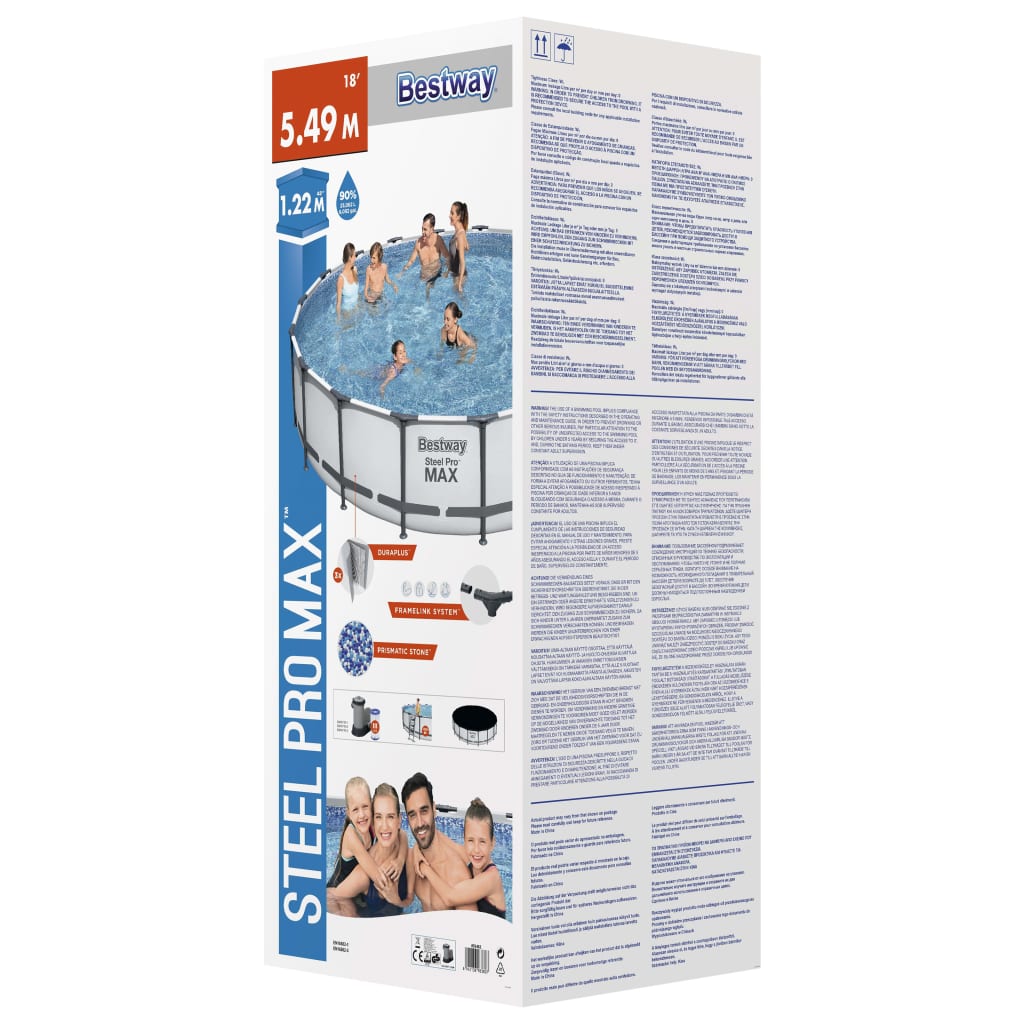 Bestway Bazén Steel Pro MAX s příslušenstvím 549 x 122 cm