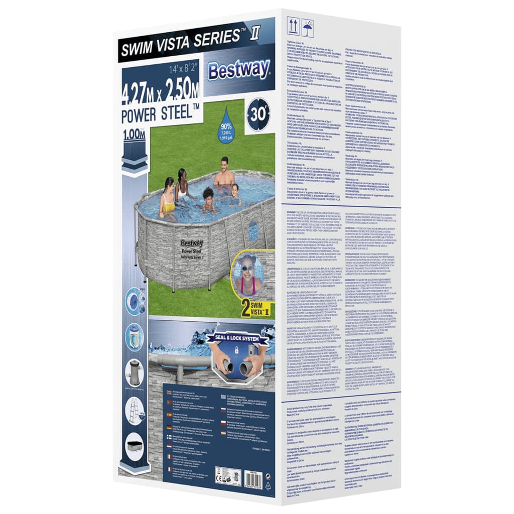 Bestway Bazén Power Steel s příslušenstvím 427 x 250 x 100 cm