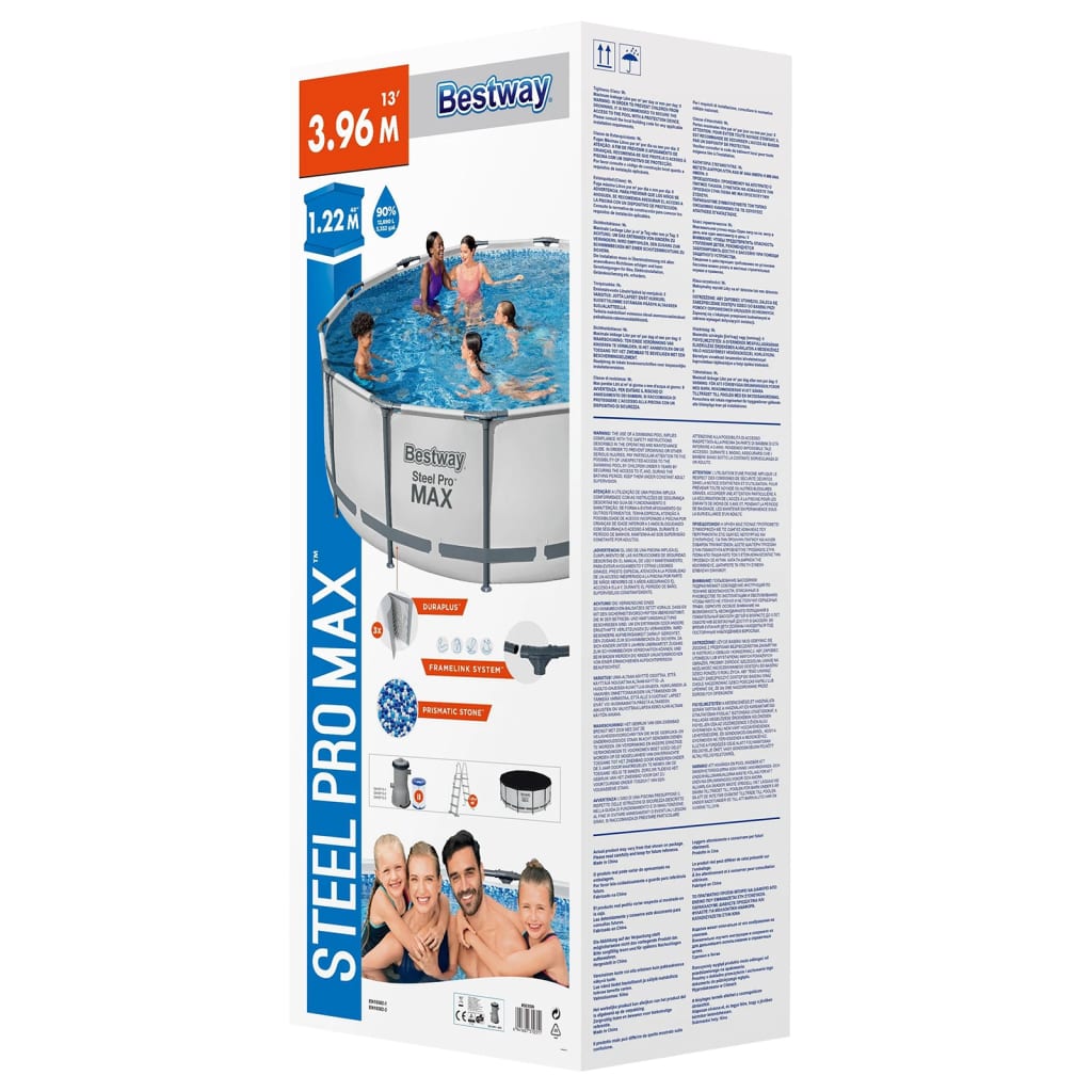 Bestway Bazén Steel Pro MAX s příslušenstvím kruhový 396 x 122 cm