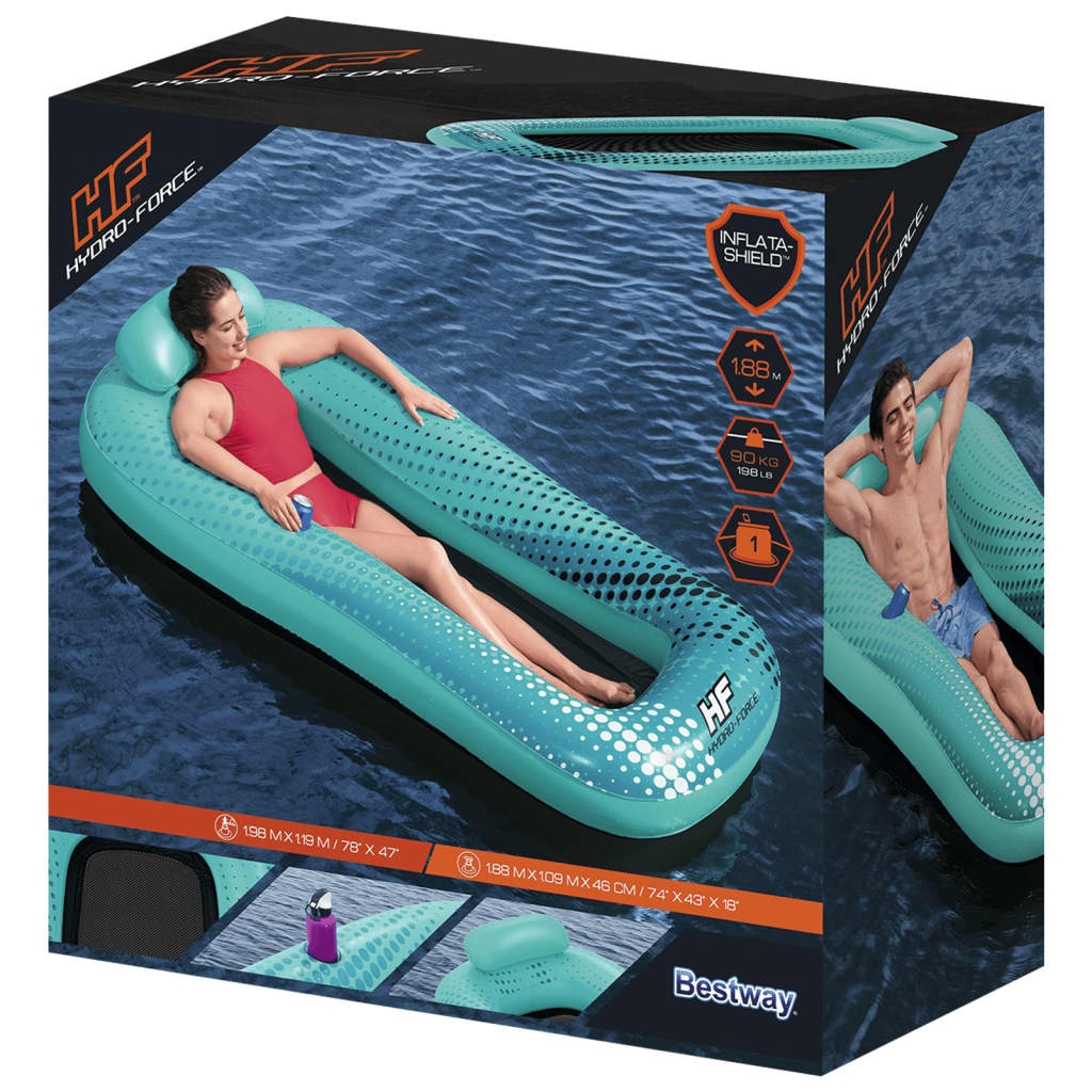 Bestway Nafukovací lehátko Hydro Force Sol Venture 188 x 109 cm modré