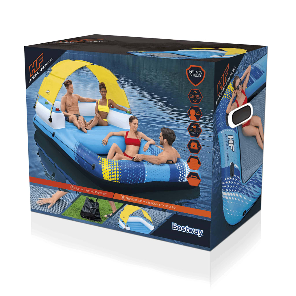 Bestway Plovoucí ostrov Hydro Force 305 x 186 x 58 cm