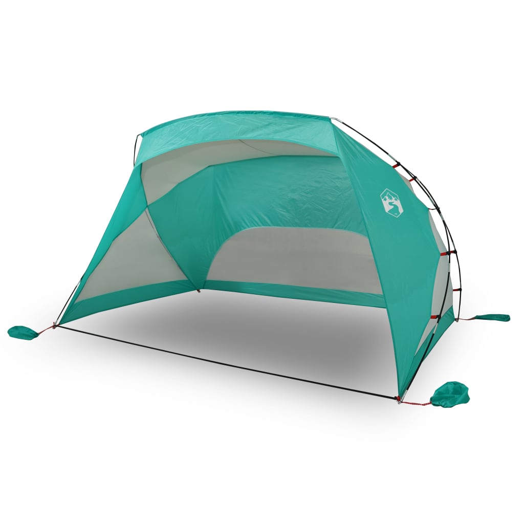 Plážový stan mořská zelená 274x178x170/148 cm 185T polyester