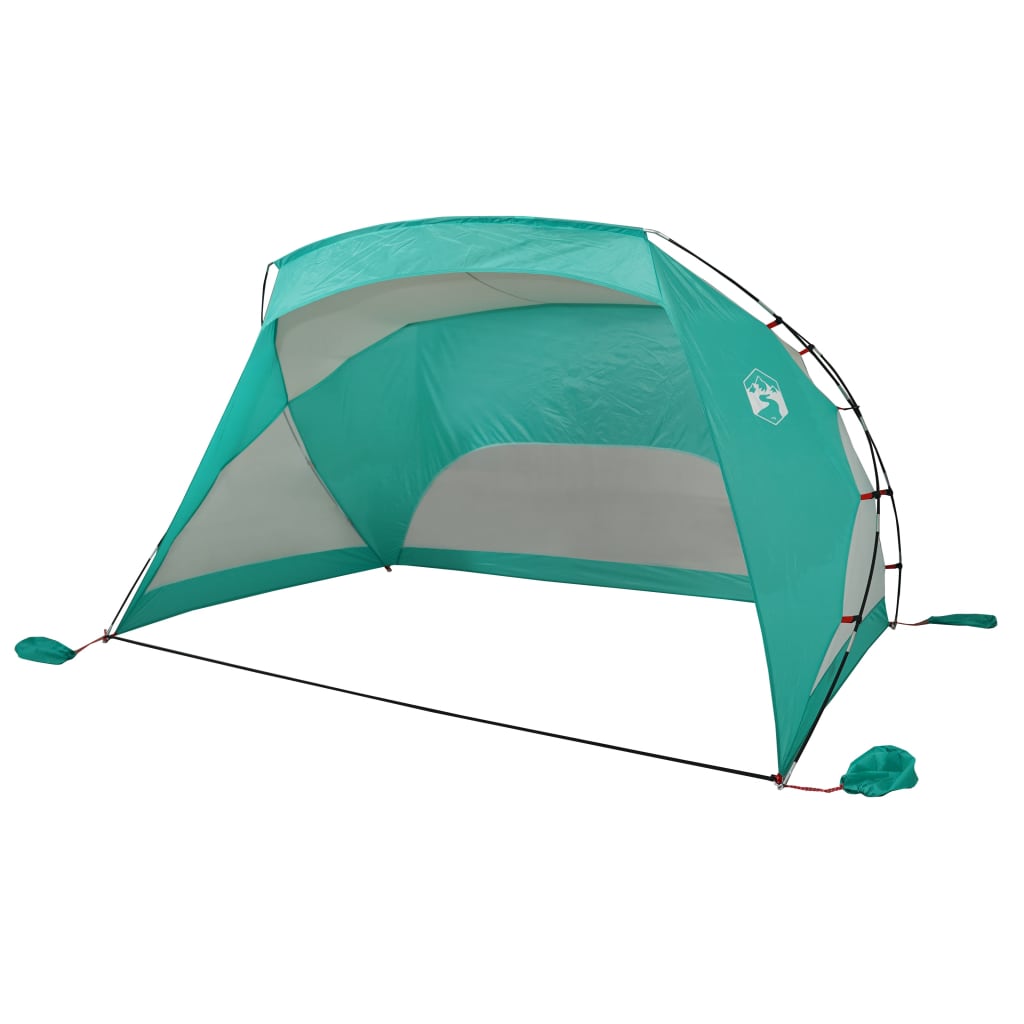 Plážový stan mořská zelená 274x178x170/148 cm 185T polyester