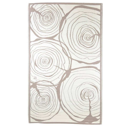 Esschert Design Venkovní koberec 240 x 150 cm letokruhy