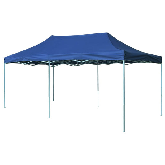 Rozkládací stan nůžkový 3 x 6 m modrý