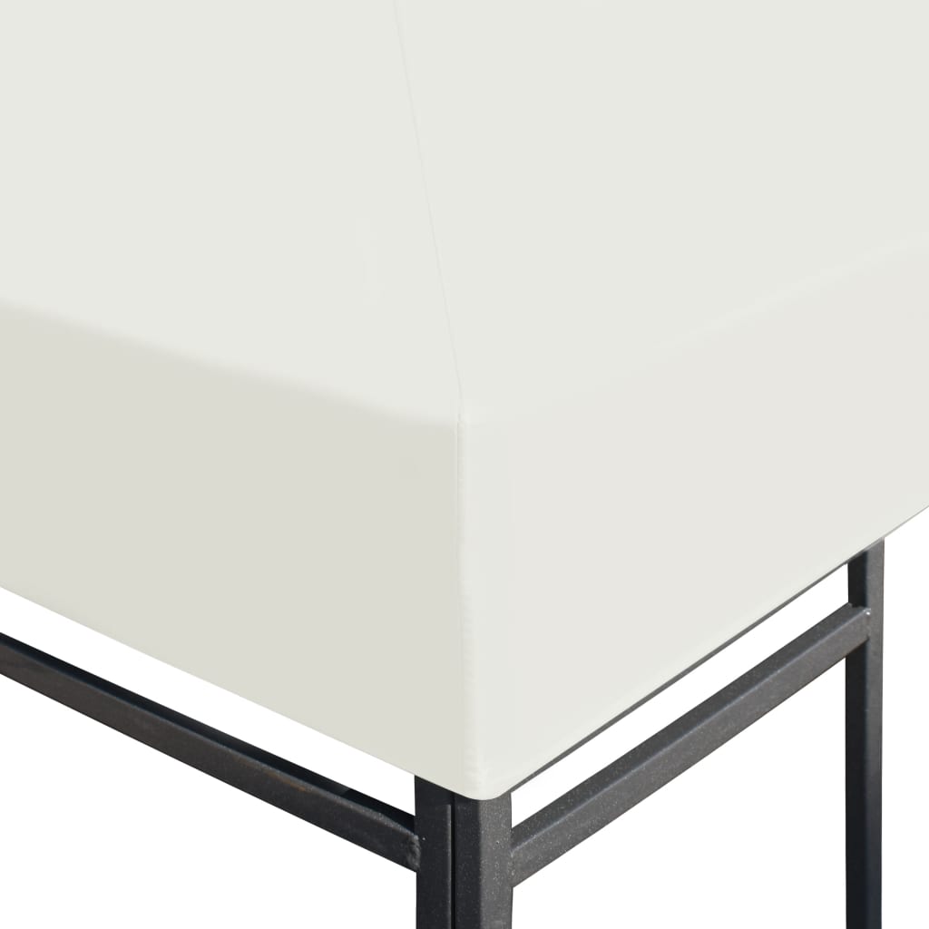 Náhradní střecha na altán 310 g/m² 3 x 3 m krémově bílá