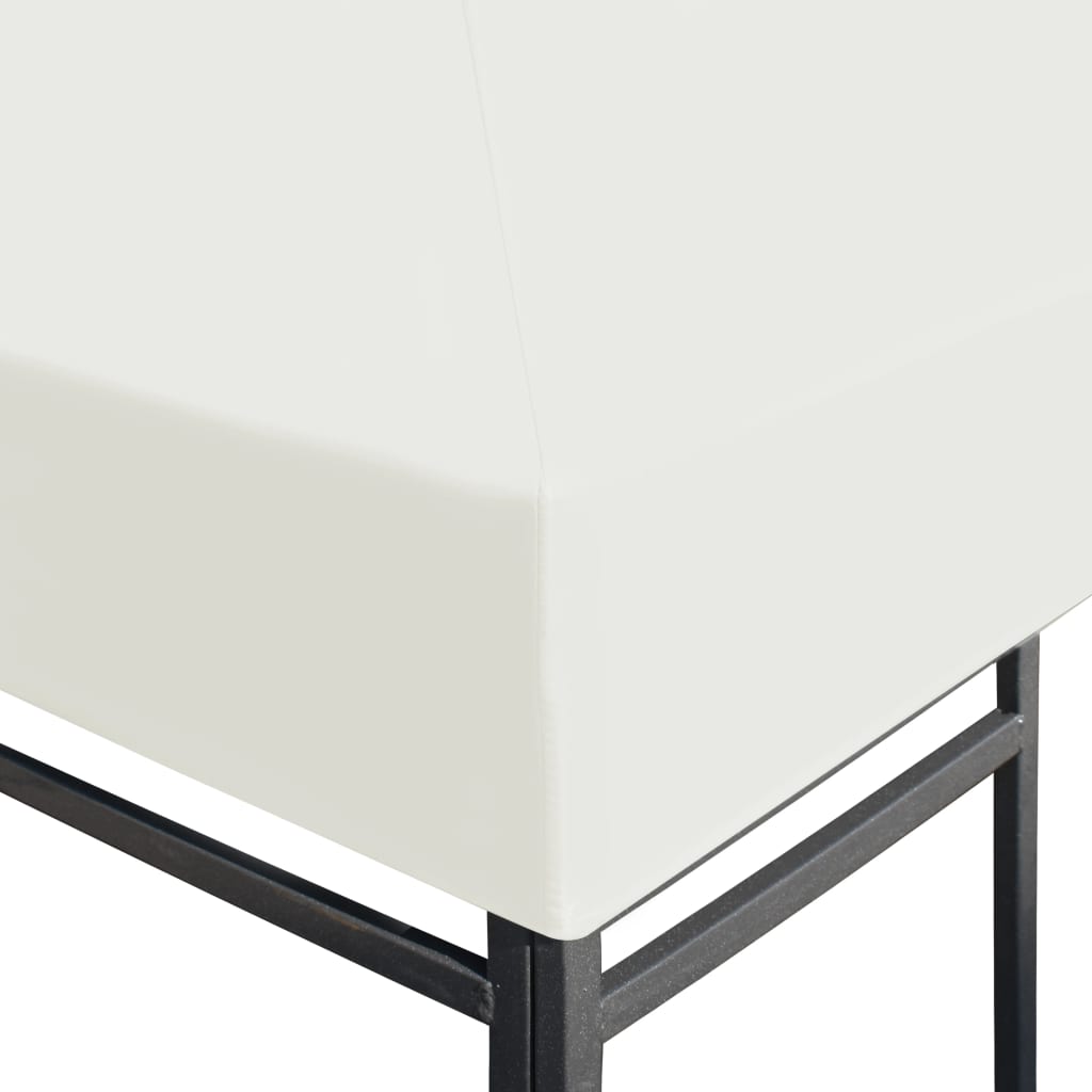 Náhradní střecha na altán 310 g/m² 4 x 3 m krémově bílá