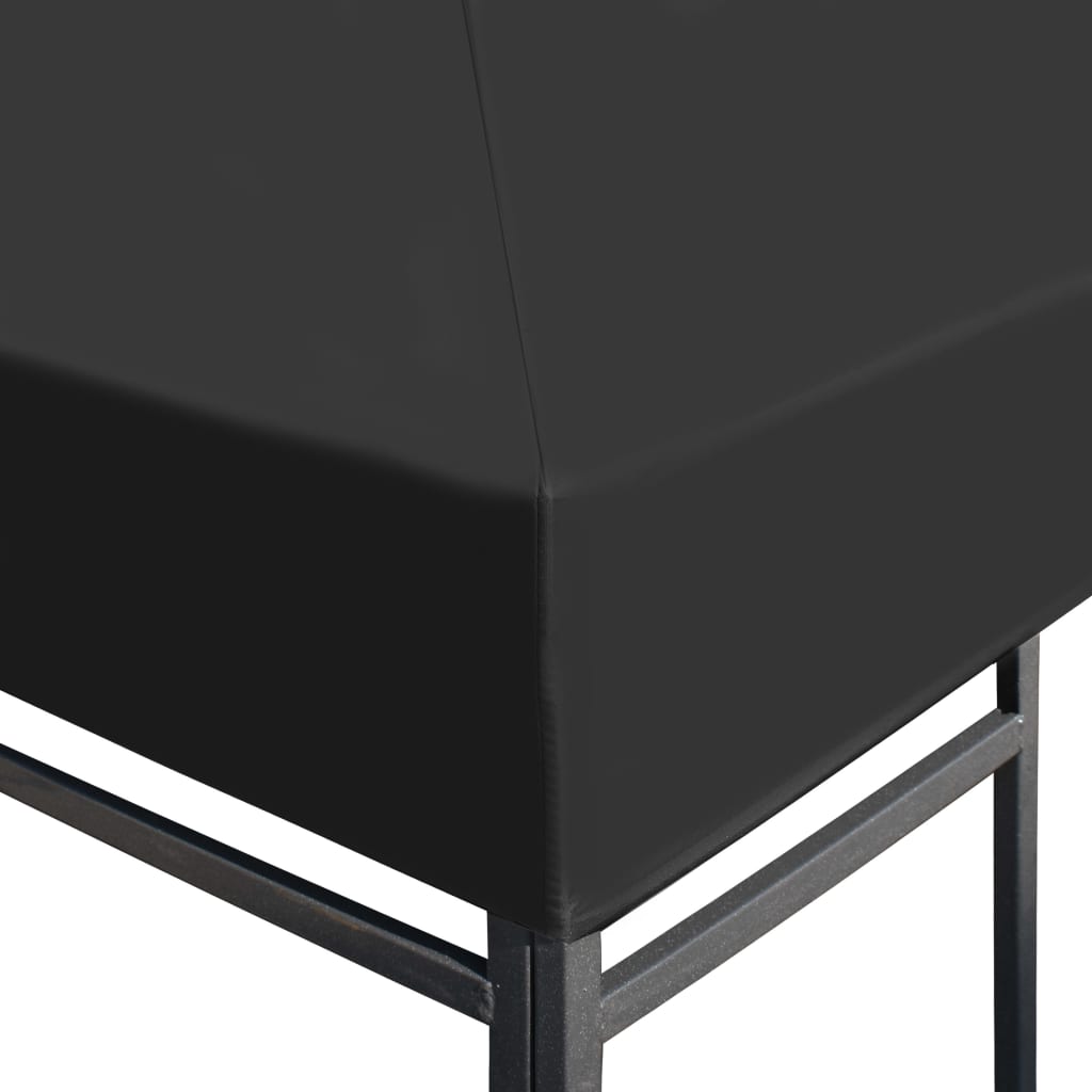 Náhradní střecha na altán 310 g/m² 4x3 m šedá