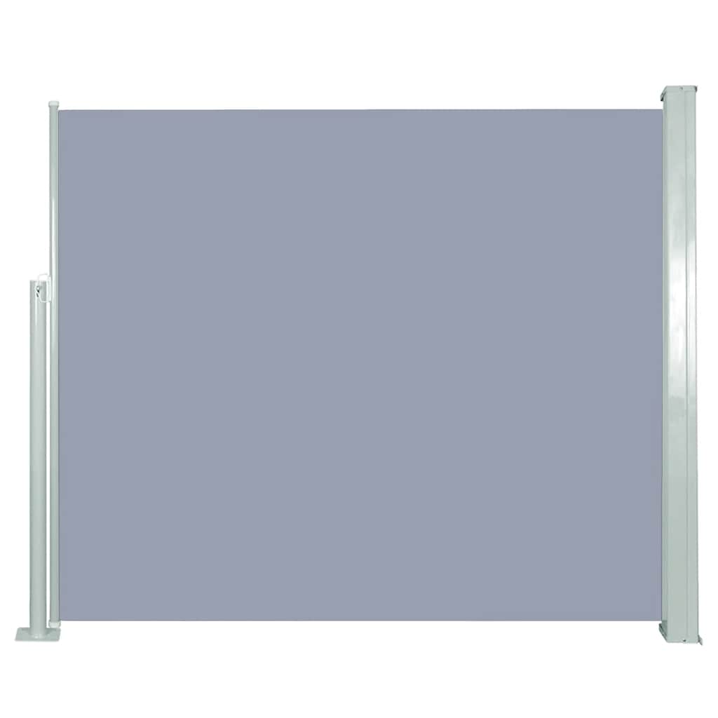 Zatahovací boční markýza / zástěna 120 x 300 cm šedá
