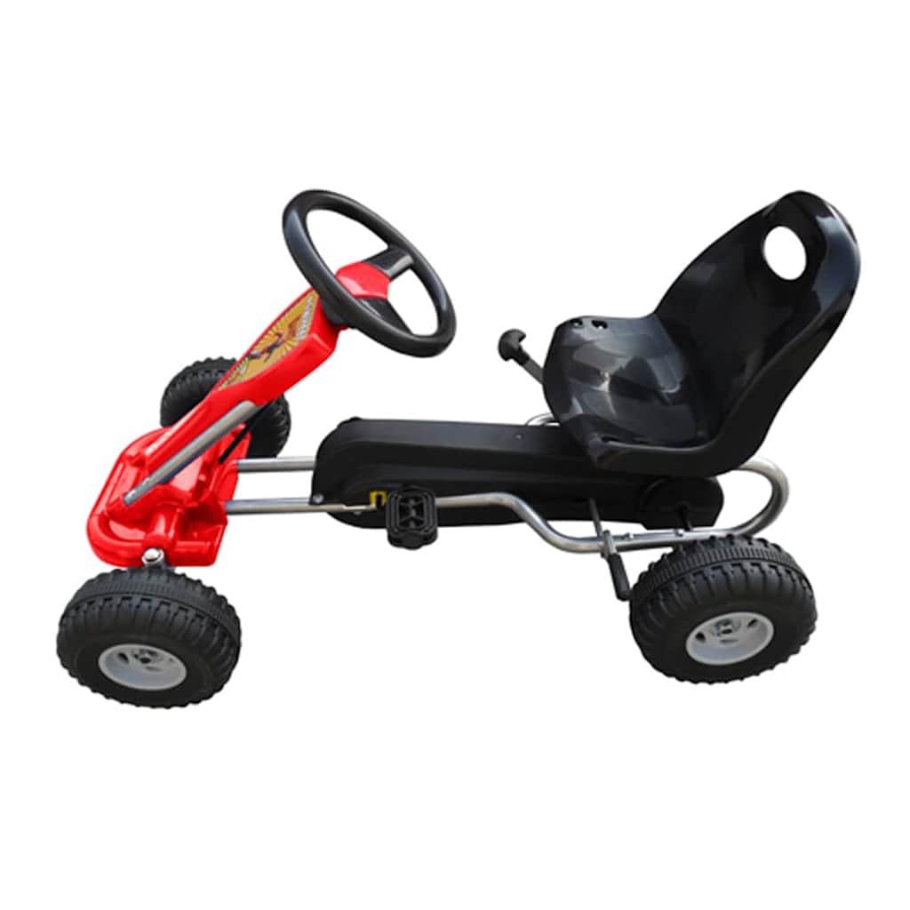Šlapací motokára červená