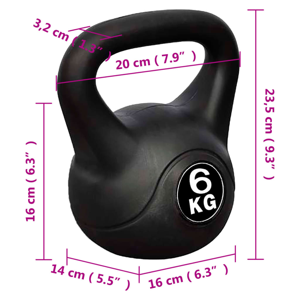 Činka kettlebell 6 kg