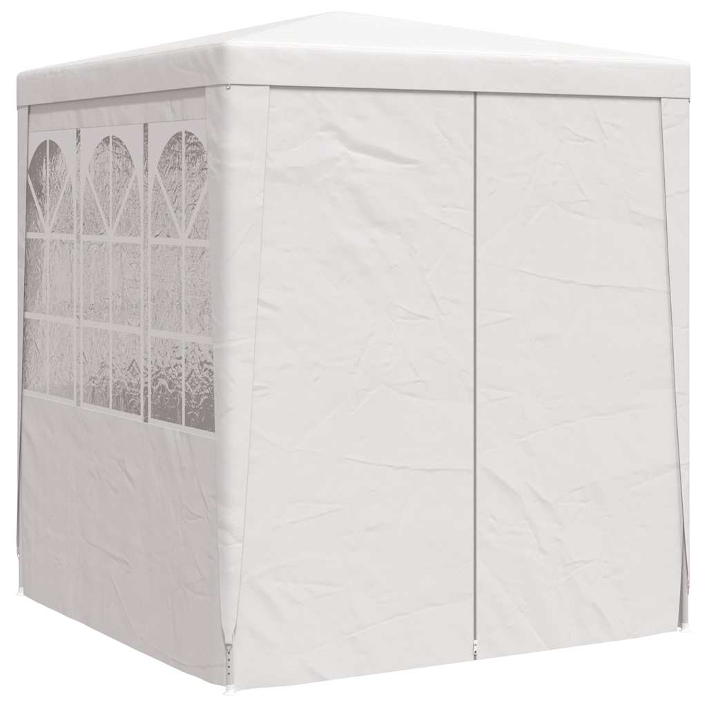 Profesionální party stan s bočnicemi 2 x 2 m bílý 90 g/m²