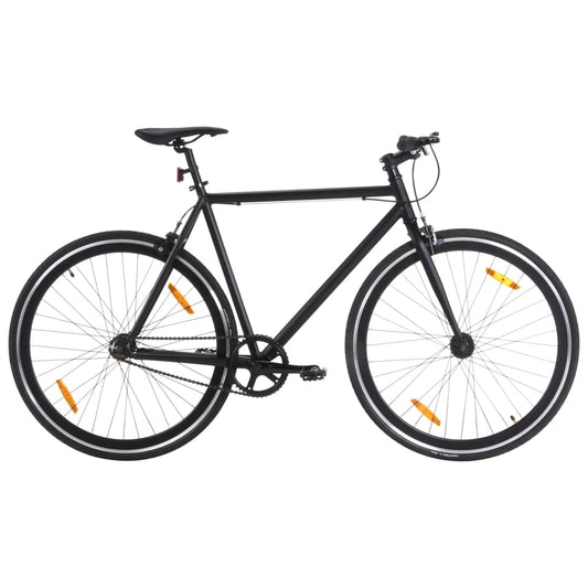 Kolo s pevným převodem černé 700c 55 cm