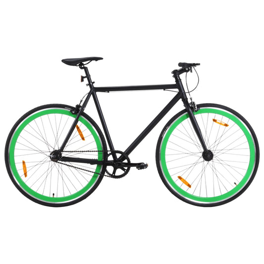 Kolo s pevným převodem černé a zelené 700c 51 cm