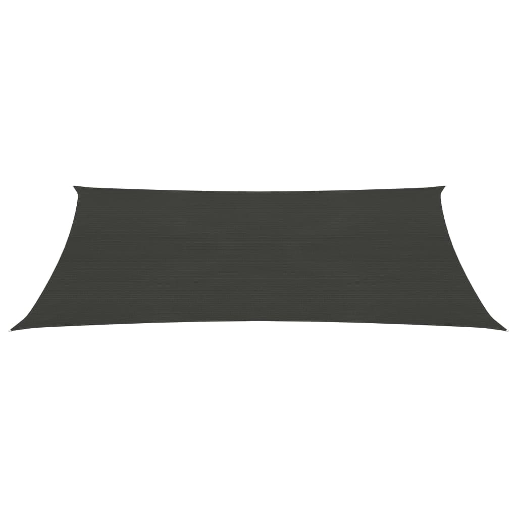 Plachta proti slunci 160 g/m² antracitová 2,5 x 4,5 m HDPE