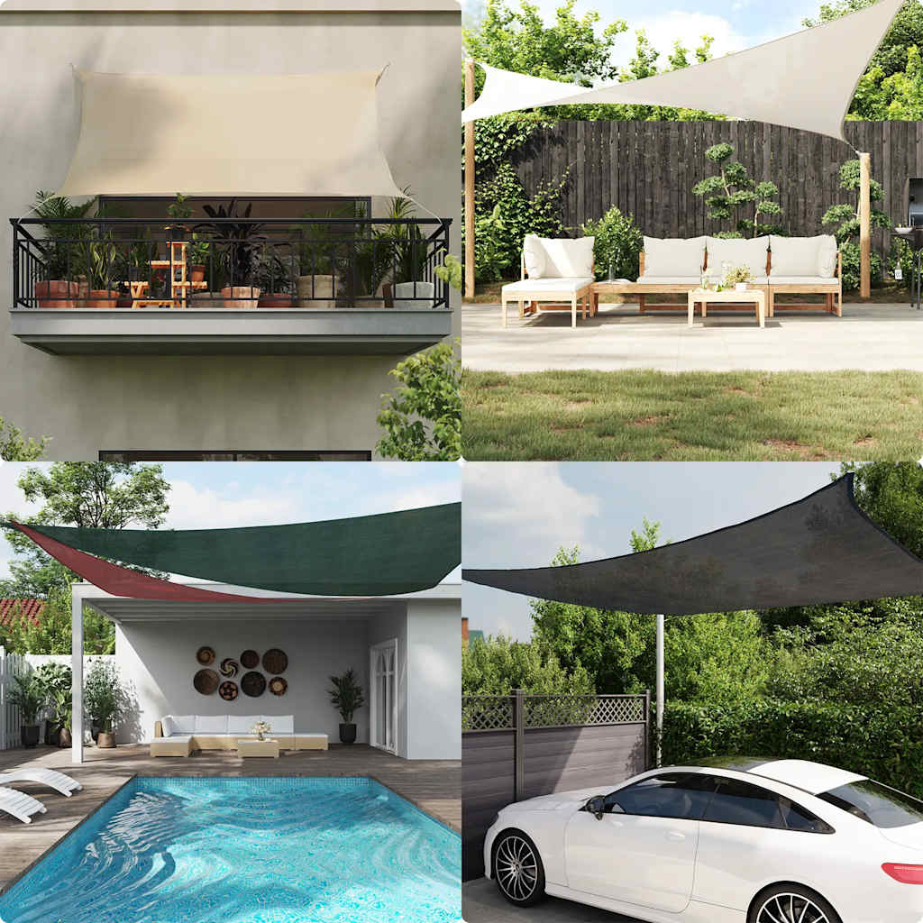 Stínící plachta 160 g/m² taupe 2 x 3 m HDPE