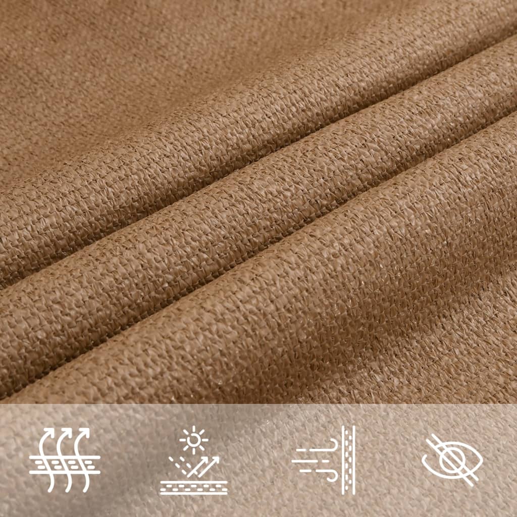 Stínící plachta 160 g/m² taupe 2,5 x 5 m HDPE