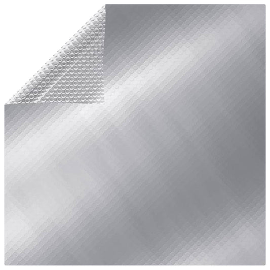 Obdélníkový kryt na bazén 800 x 500 cm PE stříbrný