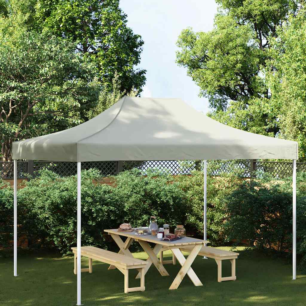 Střecha k party stanu 4,5 x 3 m krémová 270 g/m²