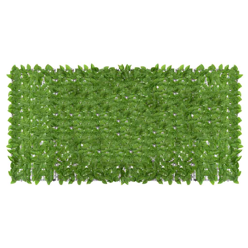 Balkónová zástěna se zelenými listy 300 x 150 cm