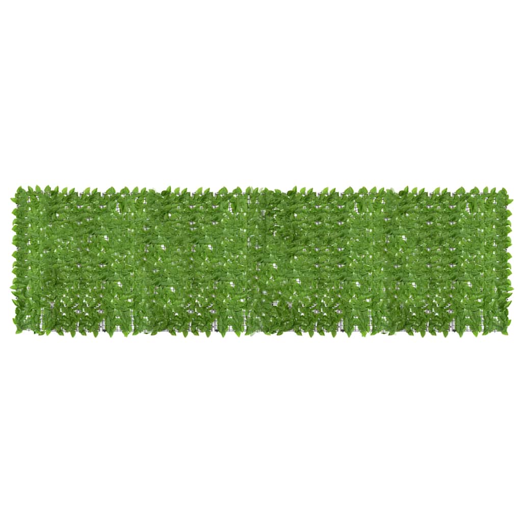 Balkónová zástěna se zelenými listy 500 x 150 cm