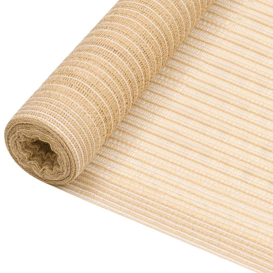 Stínící tkanina béžová 2 x 25 m HDPE 75 g/m²