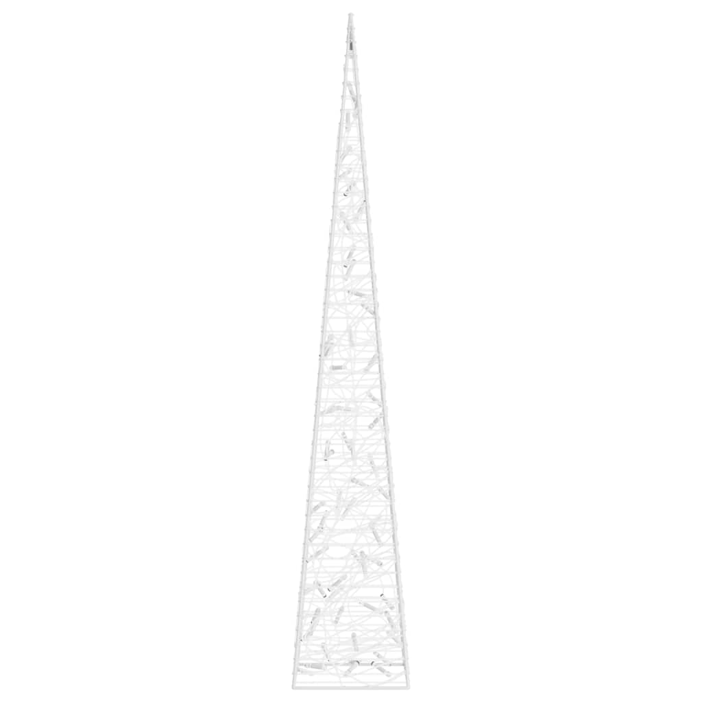 Akrylový dekorativní světelný LED kužel modrý 120 cm