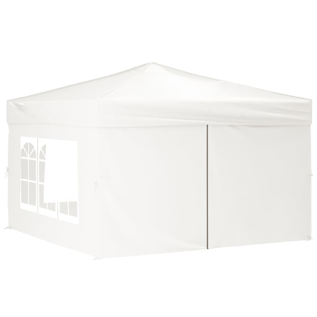 Skládací party stan s bočními stěnami bílý 3 x 3 m