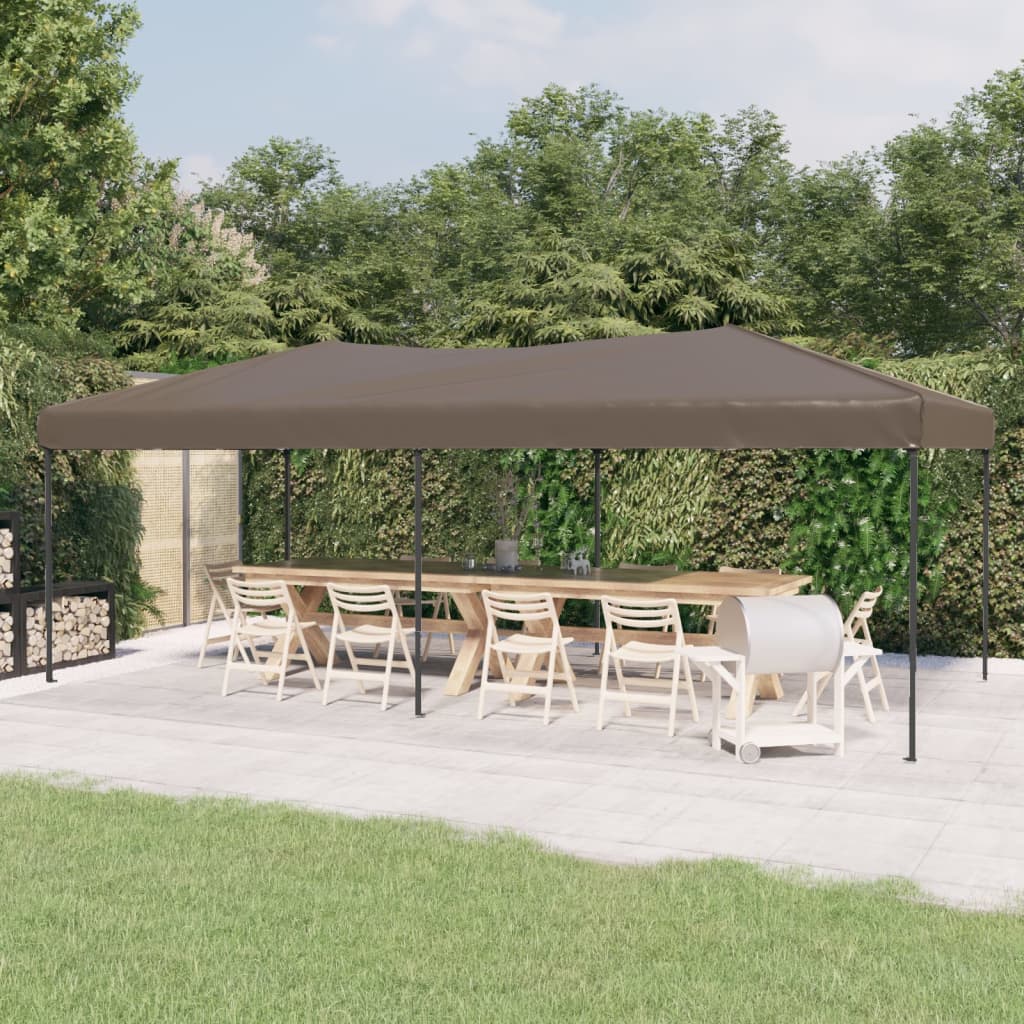 Skládací party stan taupe 3 x 6 m