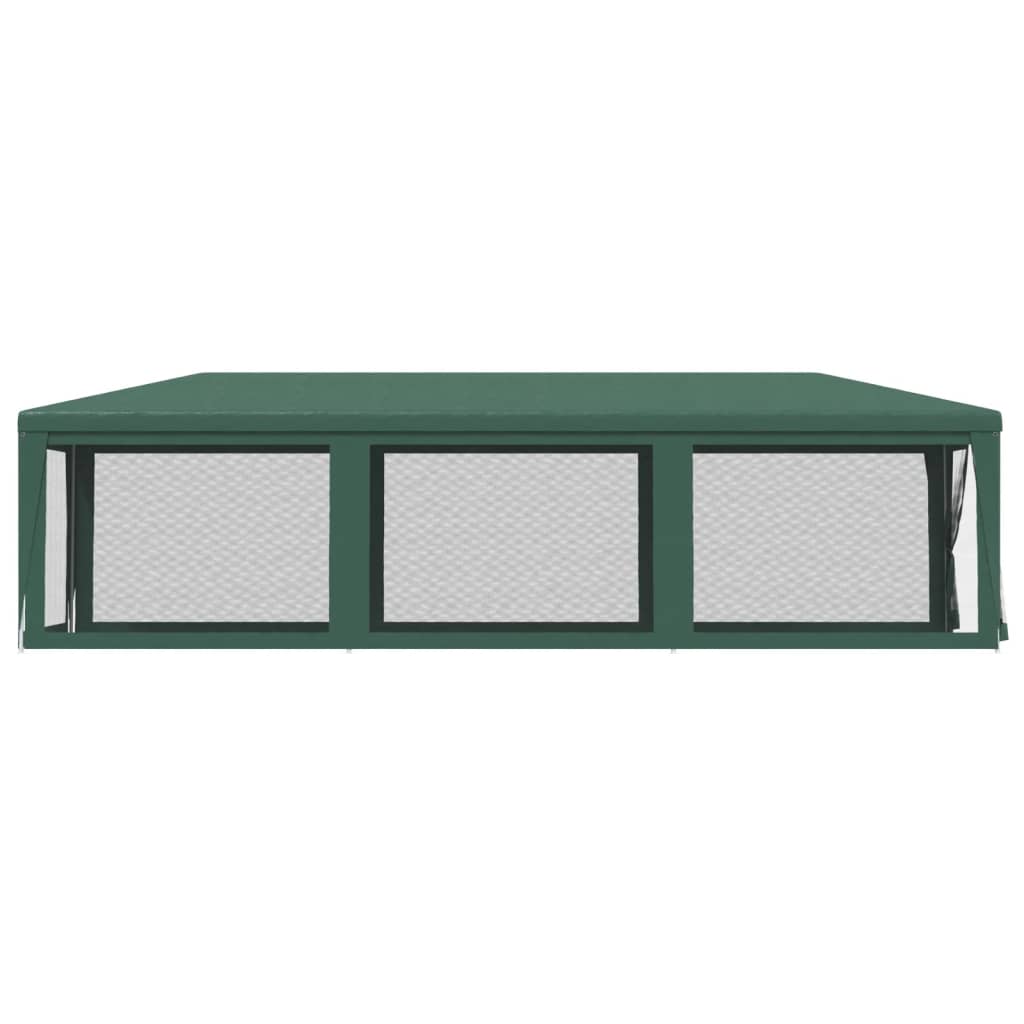 Party stan s 8 síťovanými bočnicemi zelený 3 x 9 m HDPE