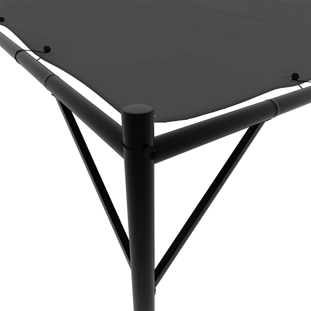 Stříška antracitová 4 x 4 m 180 g/m² textil a ocel