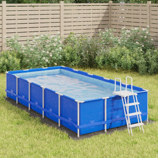 Podložka pod bazén světle šedá 420x220 cm polyester geotextilie