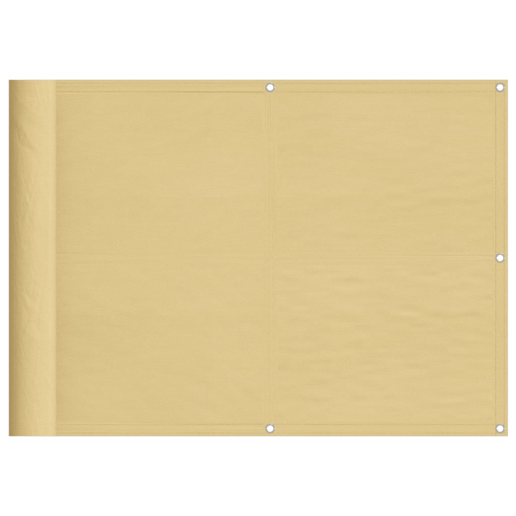 Balkonová zástěna písková 75 x 400 cm 100% polyester oxford