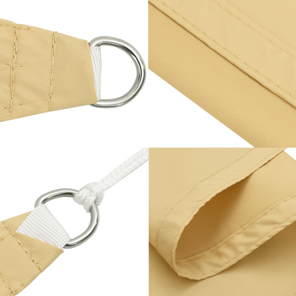 Stínicí plachta písková 4 x 4 m 100% polyester oxford