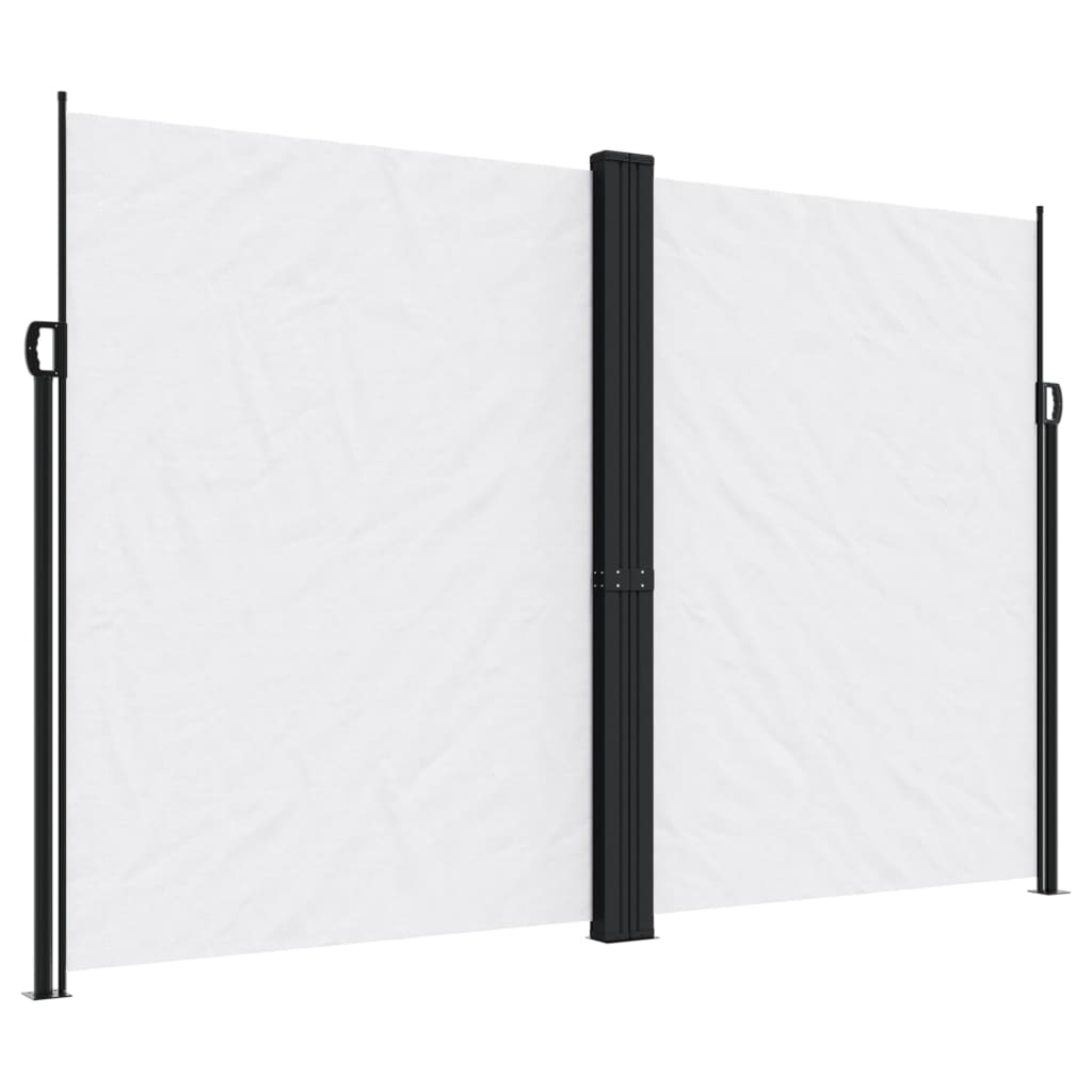 Zatahovací boční markýza bílá 220 x 600 cm
