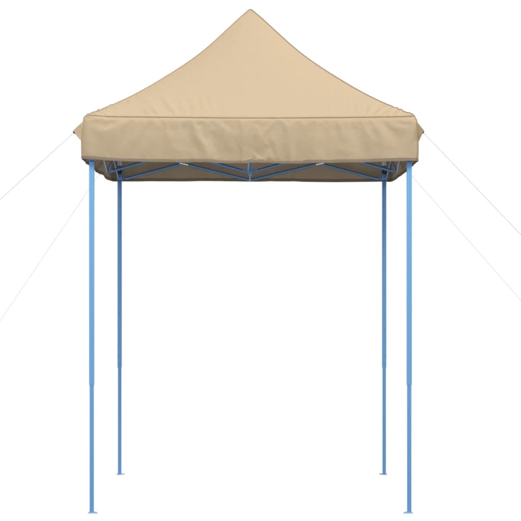 Skládací party stan pop-up béžový 200 x 200 x 306 cm