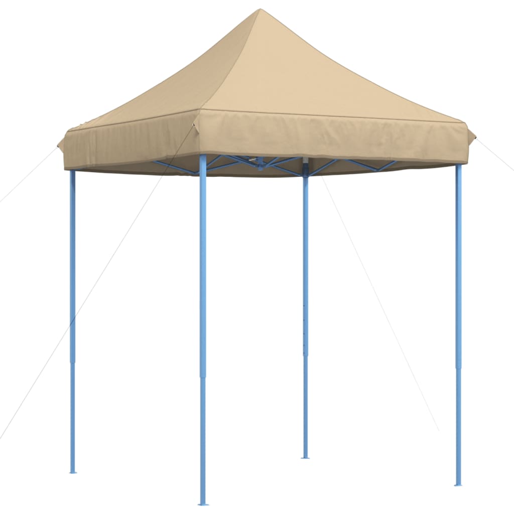 Skládací party stan pop-up béžový 200 x 200 x 306 cm