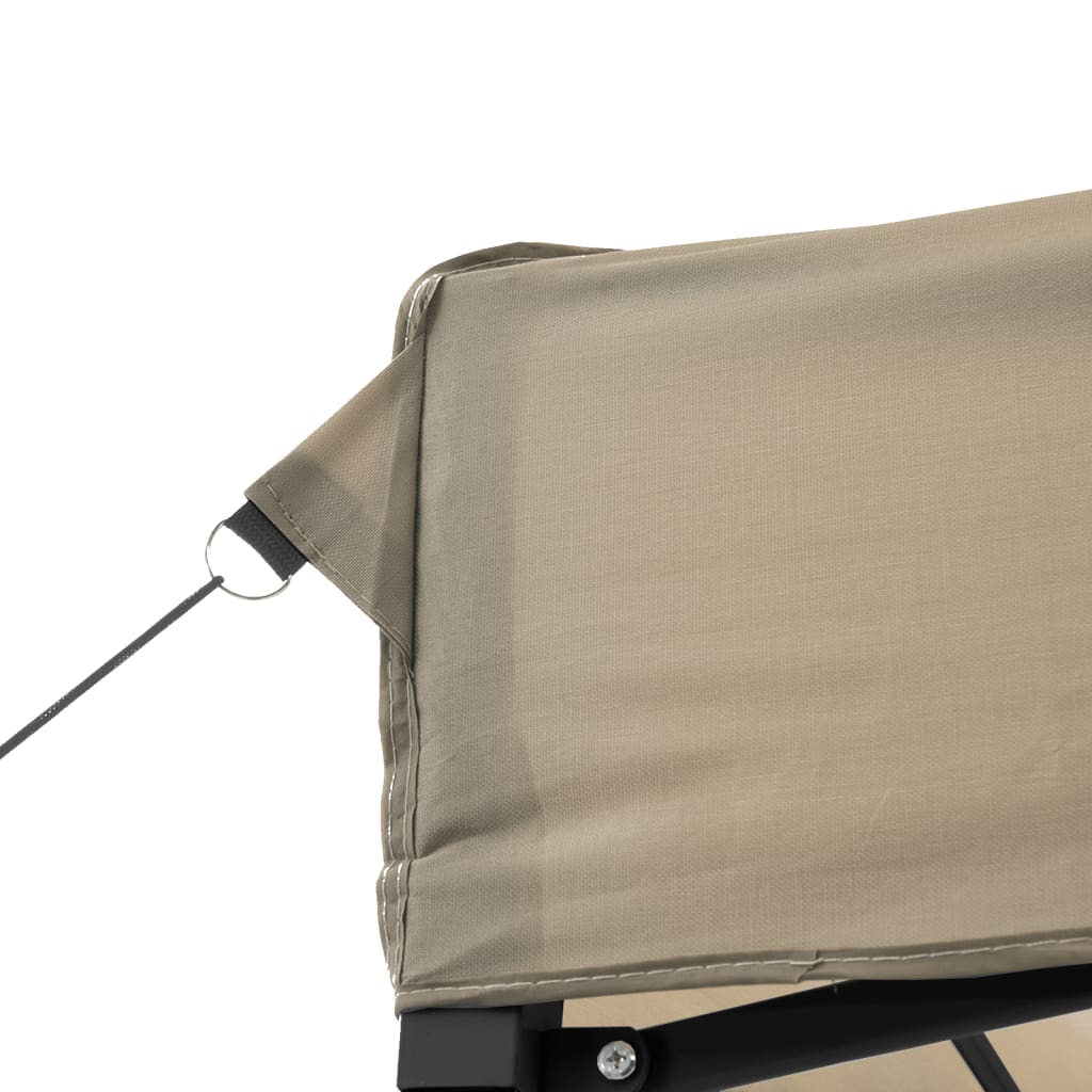 Skládací party stan pop-up taupe 200 x 200 x 306 cm