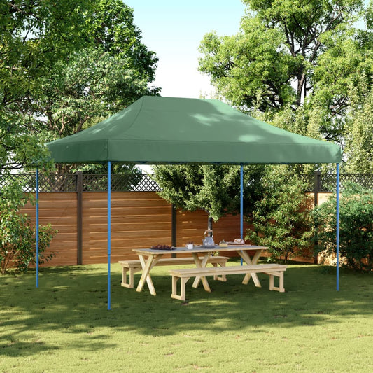 Skládací party stan pop-up zelený 410 x 279 x 315 cm