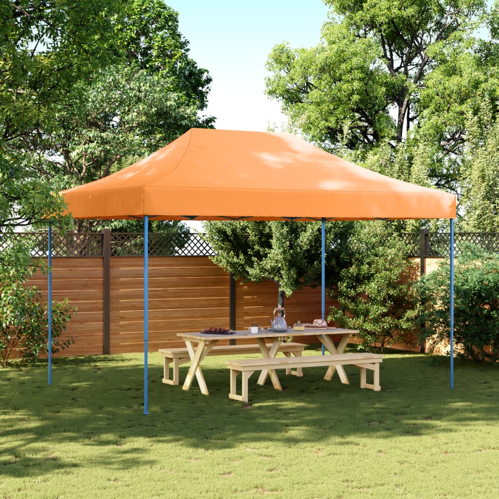 Skládací party stan pop-up oranžový 410 x 279 x 315 cm
