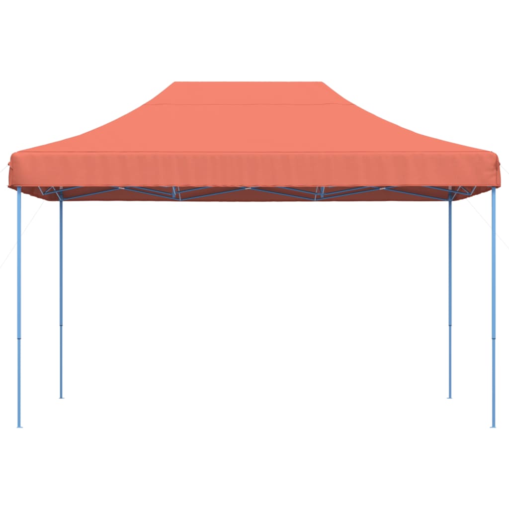 Skládací party stan pop-up terakota 410 x 279 x 315 cm
