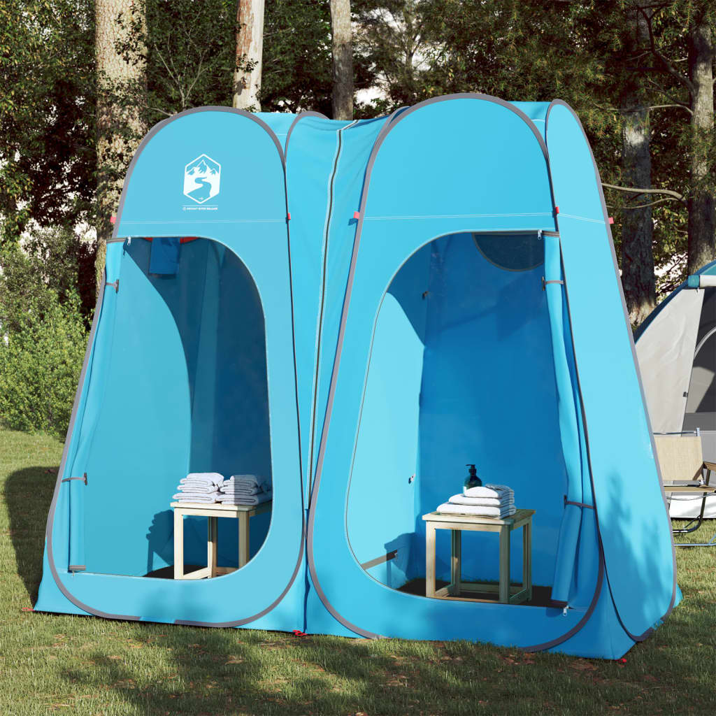 Toaletní stan modrý pop-up nepromokavý