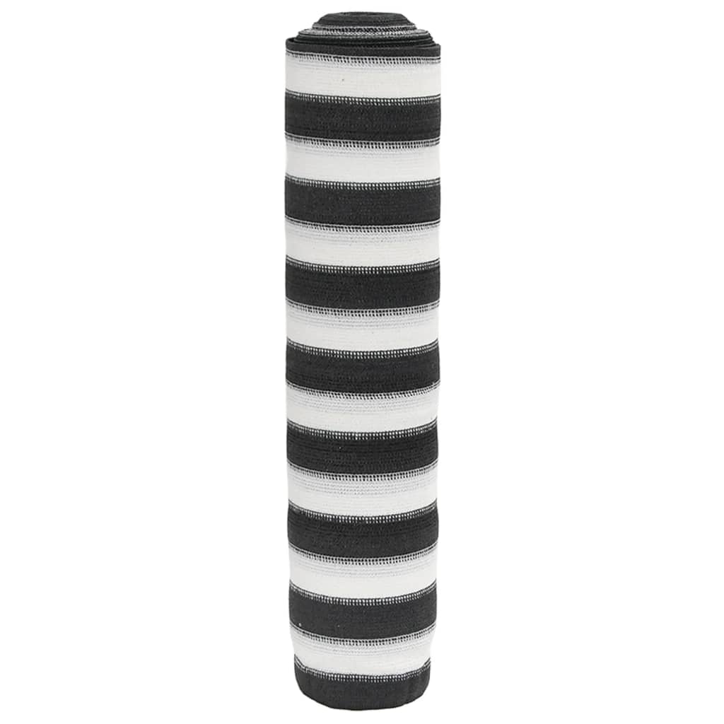 Stínicí tkanina antracitová a bílá 1 x 25 m HDPE 75 g/m²