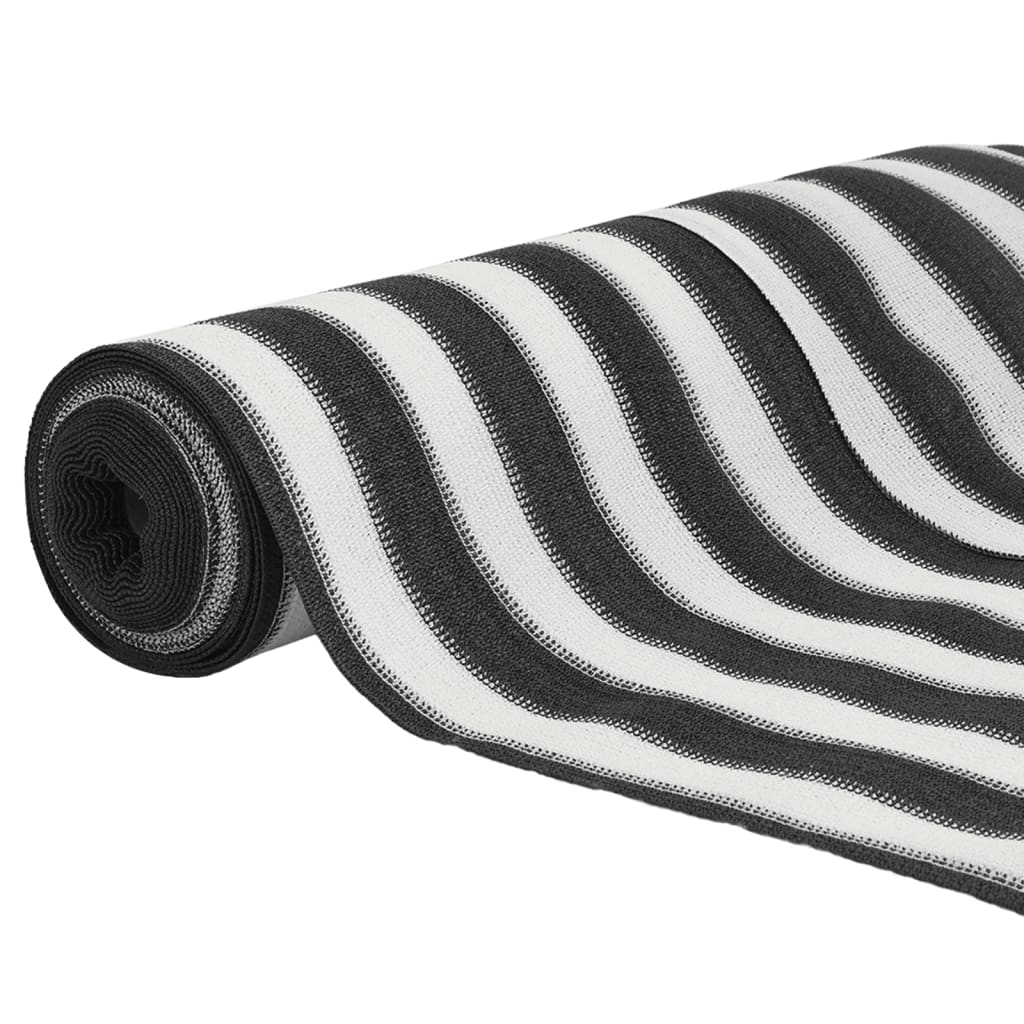 Stínicí tkanina antracitová a bílá 1 x 25 m HDPE 75 g/m²