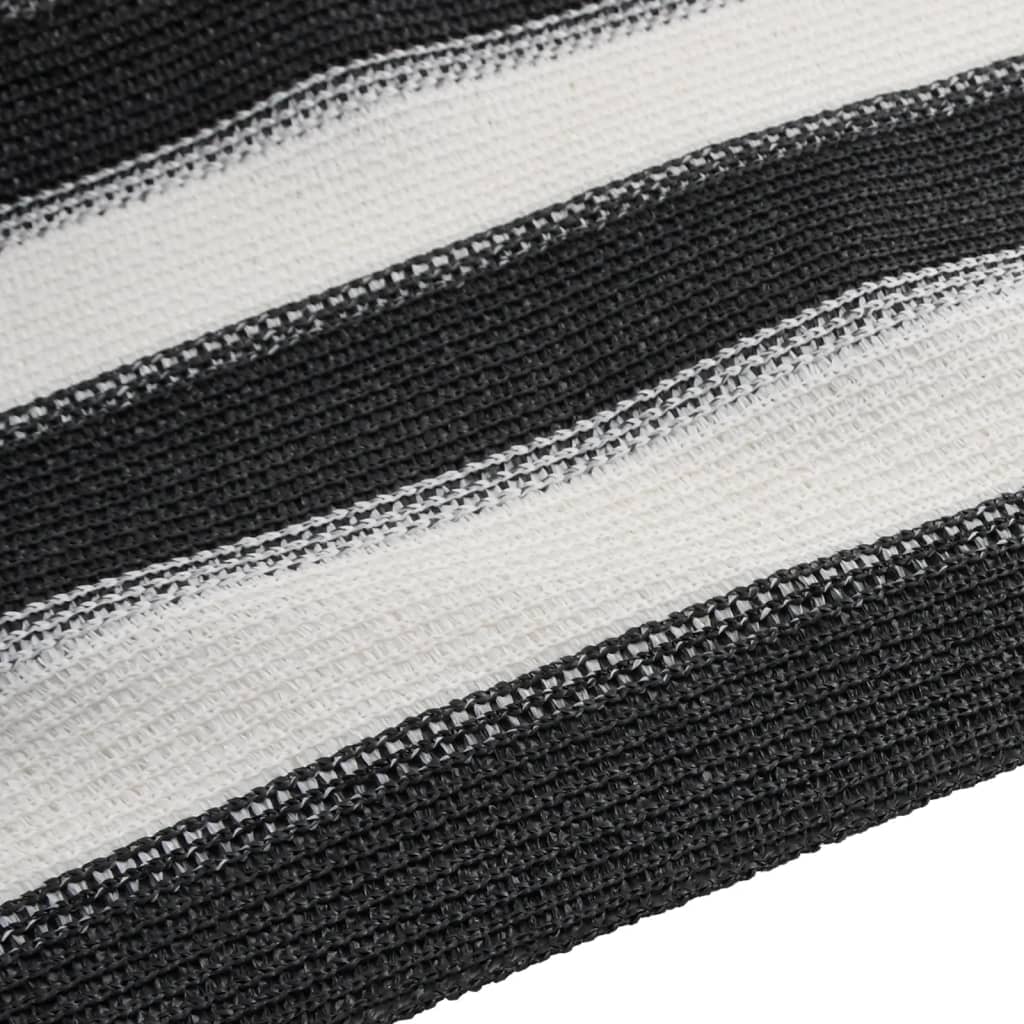 Stínicí tkanina antracitová a bílá 1 x 25 m HDPE 75 g/m²