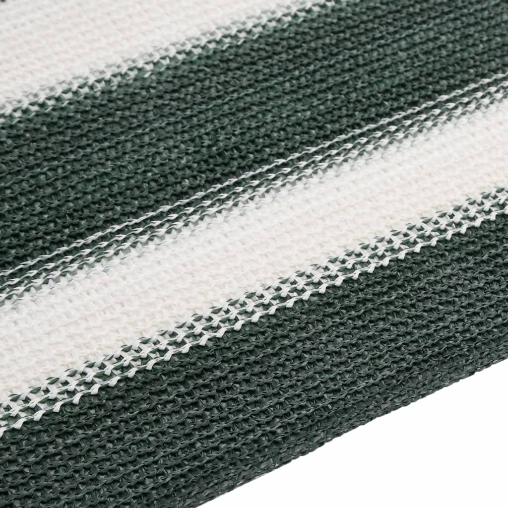 Stínící tkanina zelená a bílá 2 x 25 m HDPE 75 g/m²