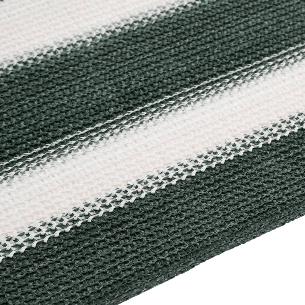 Stínící tkanina zelená a bílá 1,5 x 10 m HDPE 195 g/m²